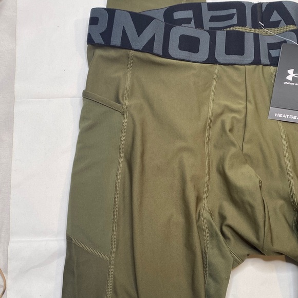 Men’s Base Layer Under Armour Dark Green Performance Leggings. Size 2XL - Picture 7 of 12